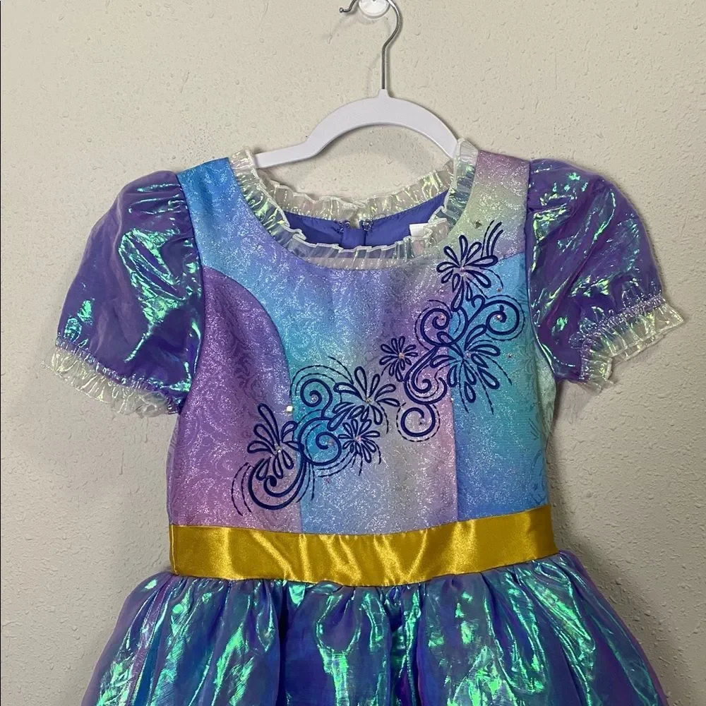 Disney Parks 50th Anniversary Minnie Mouse Dress Girls 9/10 Iridescent Costume
